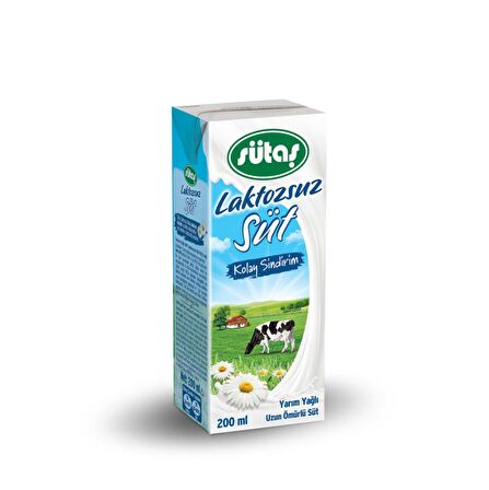 Sütaş Laktozsuz Süt 200 ml