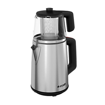 Arçelik CM 3626 IC 1650 W Cam Demlikli Çay Makinesi