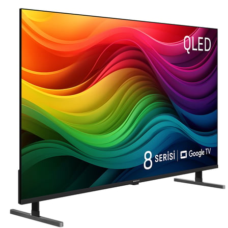 Arçelik 8 Serisi A 875 C 4K Ultra HD 75" 189 Ekran Uydu Alıcılı Google Smart QLED TV