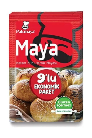 Pakmaya Instant Maya 9'Lu 90 gr x 6 Adet