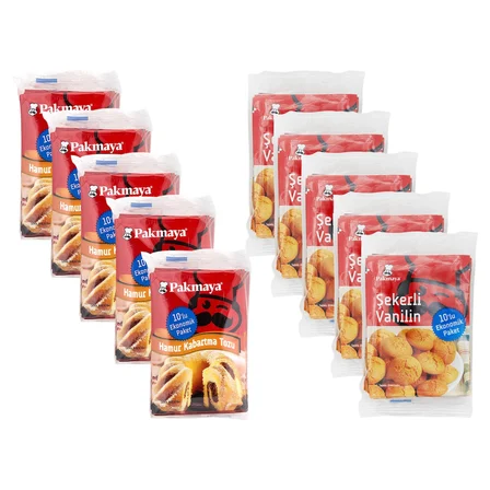 Pakmaya Kabartma Tozu & Vanilya 10 lu Poşet 10 lu Karma Paket
