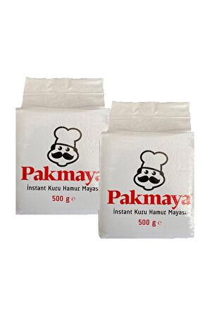 Pakmaya Instant Kuru Hamur Mayası 500 gr x 2 Adet