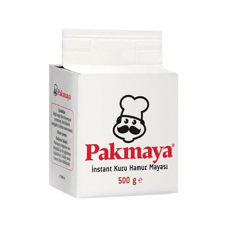 Pakmaya Instant Kuru Hamur Mayası 500 gr x 8 Adet