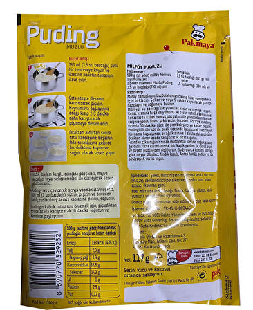 Pakmaya Puding 117 gr Muzlu