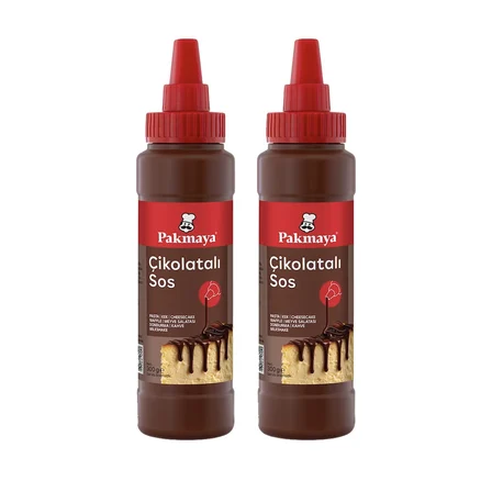 Pakmaya Sıvı Tatlı-Pasta-Dondurma Sosu 300 ml Çikolatalı 2 li