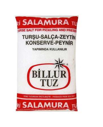 Billur İri Salamura Tuz 3000 gr x 6 Adet (18 kg)