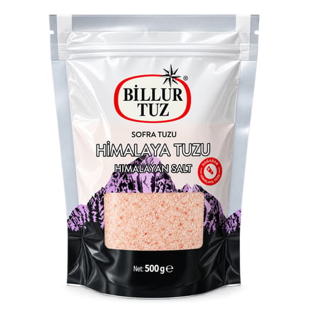 Billur Tuz Himalaya Tuzu 500 Gr Öğütülmüş X 4 Adet