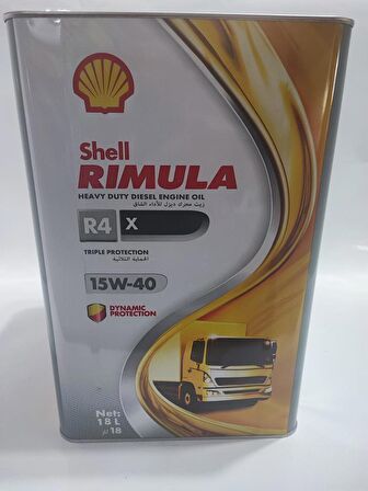 SHELL RİMULA R4 15W-40 MOTOR YAĞI 18 Litre