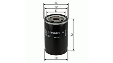 BOSCH YAĞ FİLTRESİ HYUNDAİ ACCENT BENZİNLİ ORTAK