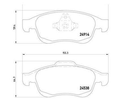 MGA FREN BALATASI ÖN FLUENCE MEGANE III SCENİC DOKKER DUSTER CAPTUR LOGAN LODGY