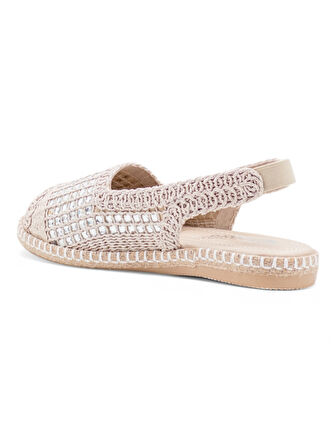 PANDORA MODA Y25.82.111 KADIN HASIR SANDALET KREM