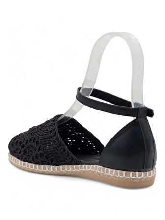 PANDORA MODA Y25.82.221 KADIN HASIR SANDALET SİYAH