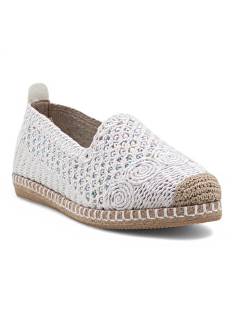 PANDORA MODA Y25.82.112 KADIN HASIR ESPADRİL BEYAZ