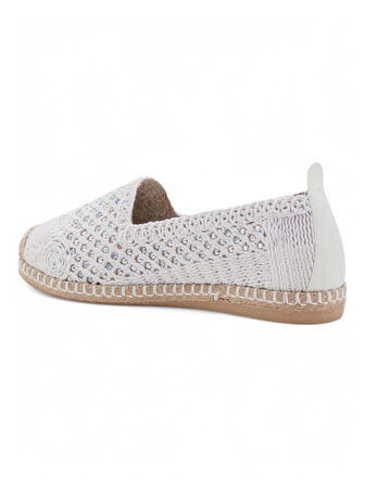 PANDORA MODA Y25.82.112 KADIN HASIR ESPADRİL BEYAZ