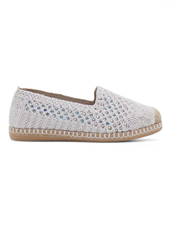 PANDORA MODA Y25.82.112 KADIN HASIR ESPADRİL BEYAZ