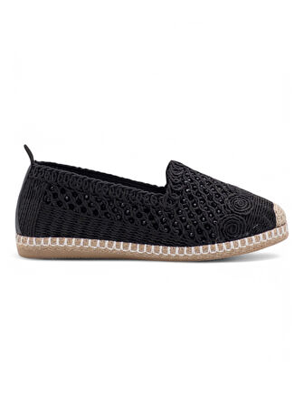 PANDORA MODA Y25.82.112 KADIN HASIR ESPADRİL SİYAH