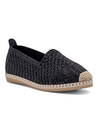 PANDORA MODA Y25.82.112 KADIN HASIR ESPADRİL SİYAH