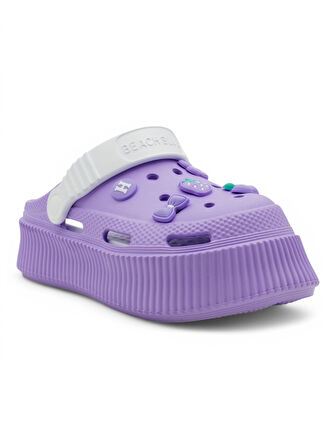 ROOSTER YÜKSEK TABAN ÇİLEKLİ KADIN CROOS TERLİK LİLA