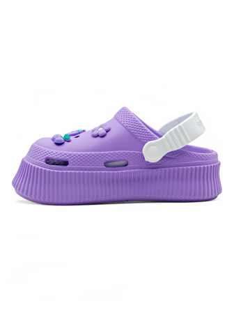 ROOSTER YÜKSEK TABAN ÇİLEKLİ KADIN CROOS TERLİK LİLA
