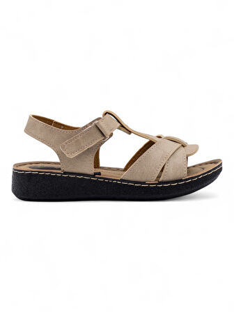 AVOX PAMİRA KADIN SANDALET BEJ