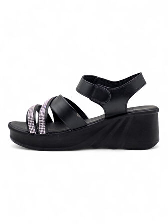 VOGA 2100-198 KADIN SANDALET SİYAH