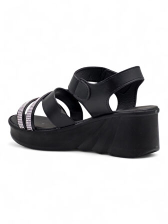 VOGA 2100-198 KADIN SANDALET SİYAH