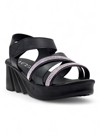 VOGA 2100-198 KADIN SANDALET SİYAH