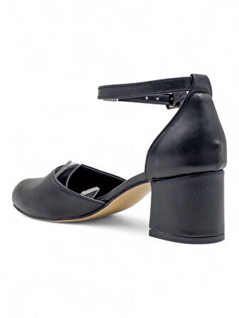 BERK KARNIYARIK KALIN TOPUKLU ABİYE SİYAH