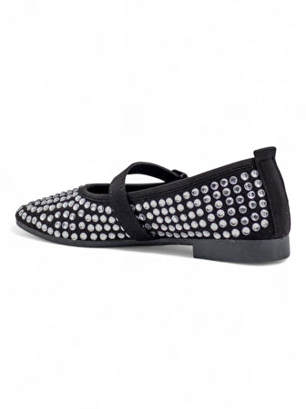 SHOES TAŞLI TOKALI KADIN BABET GÜMÜŞ