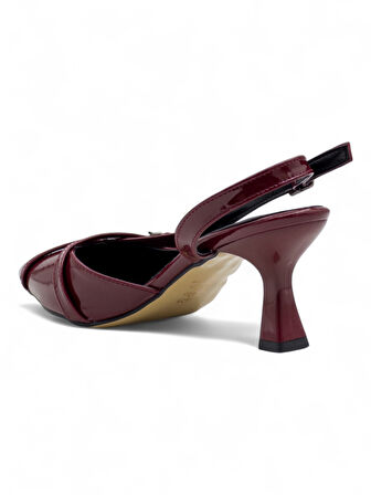 BERK ÇAPRAZ ATKI YÜKSEK TOPUKLU ABİYE RUGAN BORDO