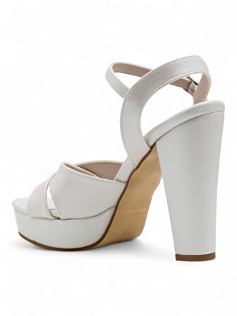 BERK ÇAPRAZ PLATFORM YÜKSEK KALIN TOPUKLU ABİYE SEDEF