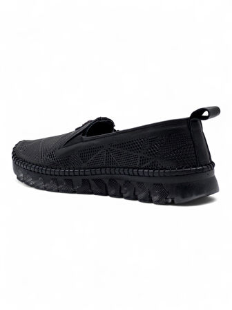 MR WHİTE TOKA DETAYLI ŞEFFAF TABAN HAKİKİ DERİ KADIN GÜNLÜK AYAKKABI SİYAH