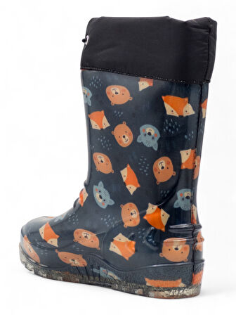 Emek İçi Yünlü Su Geçirmez Çocuk Yağmur Çizmesi