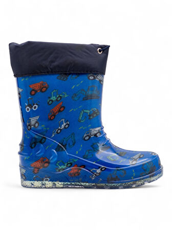 Emek İçi Yünlü Su Geçirmez Çocuk Yağmur Çizmesi