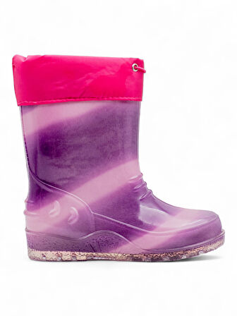 Emek İçi Yünlü Su Geçirmez Çocuk Yağmur Çizmesi