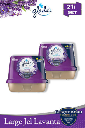 2'li Large Jel Lavanta Oda ve Banyo Kokusu Ferahlatıcı Set