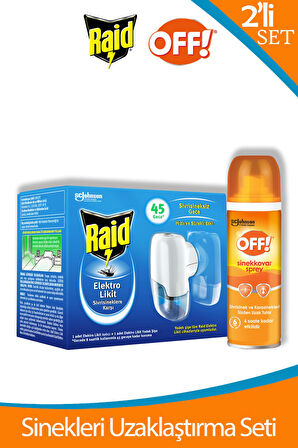 Raid Elektrolikit Sistem 45 Gece ve Sinekkovar Sprey Set