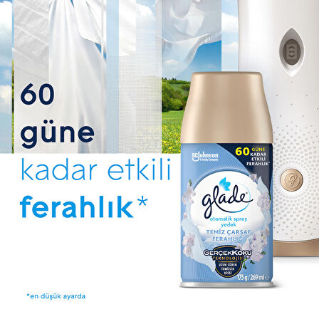 Otomatik Sprey Yedek, 2'li Paket, Temiz Çarşaf, 269ml (2 Yedek)