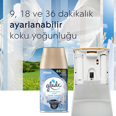 Otomatik Sprey Yedek, 2'li Paket, Temiz Çarşaf, 269ml (2 Yedek)