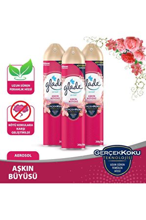 Aerosol Oda Kokusu Aşkın Büyüsü 3 'lü Set