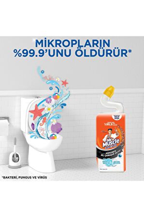 Ekstra Güçlü Tuvalet Temizleyici Köpüren Çamaşır Suyu Marine 750 ml