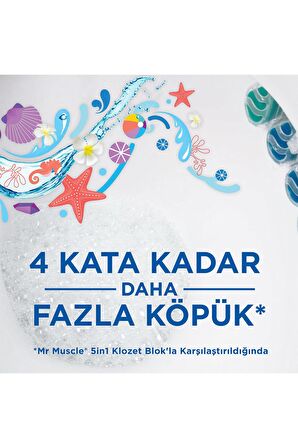 Active Clean Klozet Blok Tuvalet Temizleyici Marine, 2'li Paket 77.2 g