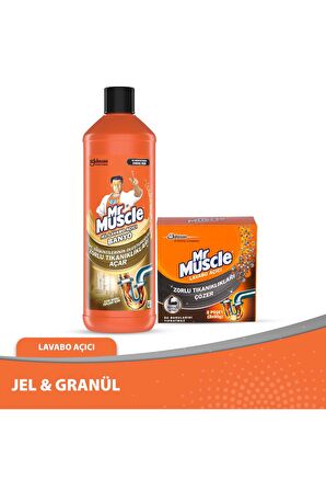 Jel ve Granüllü Lavabo Açıcı Temizlik Seti