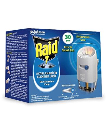 Raid Ayarlanabilir Elektro Likit 30 Gece