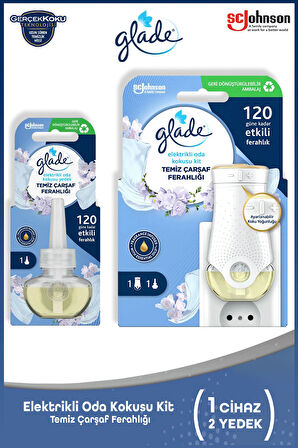Elektrikli Oda Kokusu Kit Temiz Çarşaf Ferahlığı & Yedek Temiz Çarşaf Ferahlığı