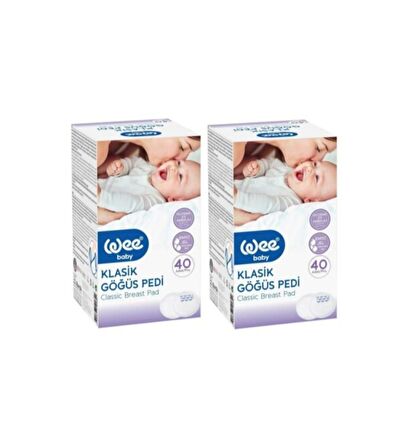 Wee Baby 132 Klasik Göğüs Pedi 40lı -2 Adet