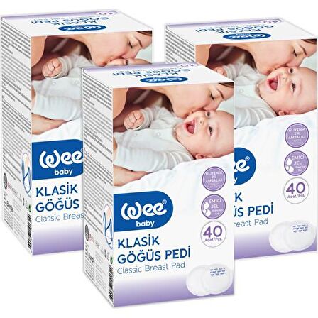 Wee Baby 132 Klasik Göğüs Pedi 40lı- 3 Adet