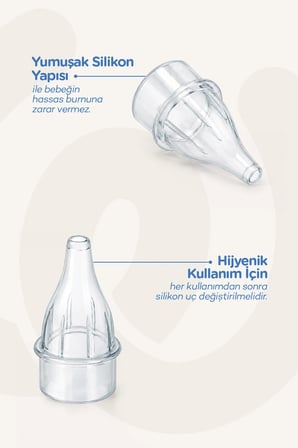 Wee Baby Burun Aspiratörü Nasal Yedek Ucu 10 Adet
