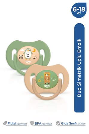 Wee Baby Duo Simetrik Uçlu Silikon Emzik 6-18 Ay
