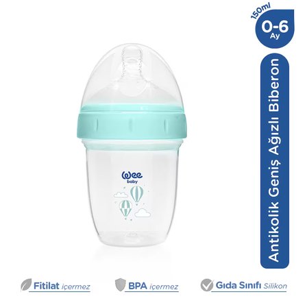 Nanninom Antikolik Geniş Ağızlı Biberon 150 ml 0-6 Ay